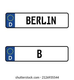 Berlin Car License Plate - Vehicle registration plates of Germany