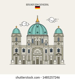 Vector de la catedral de Berlín (Berliner Dom)