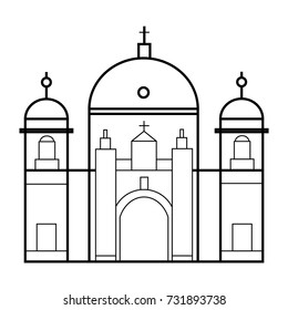 berlin cathedral icon outline