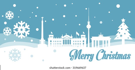 Berlin Christmas Skyline 