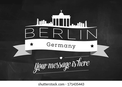 Berlin City Greeting Card Design Template