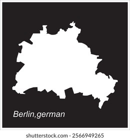 Berlin city map vector illustration symbol design