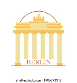 berlin city stamp design, Travel tourism and tour theme Vector illustration