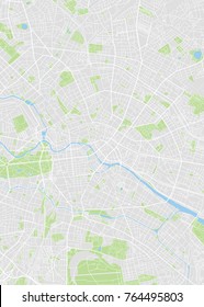 Berlin Colored Vector Map