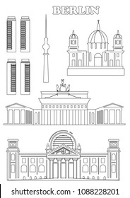 Berlin coloring book page