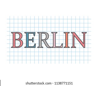 Berlin concept- vector illustration