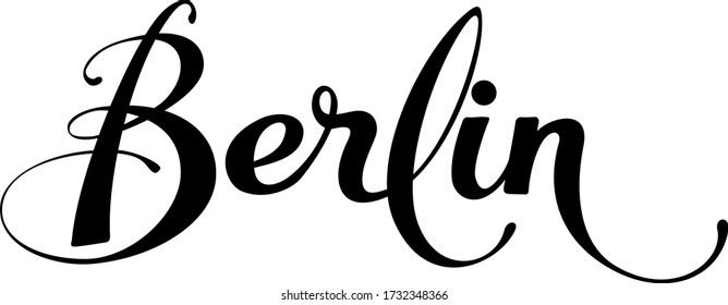 Berlin - custom calligraphy text