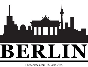 Vector de línea aérea de Berlín Alemania