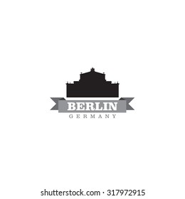 Berlin Germany city symbol vector illustration