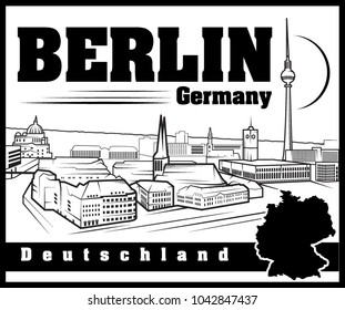 Berlin, Germany Vector Illustration