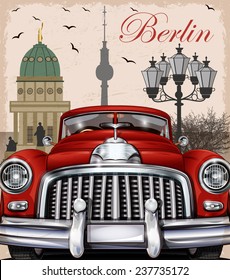 Berlin retro poster.