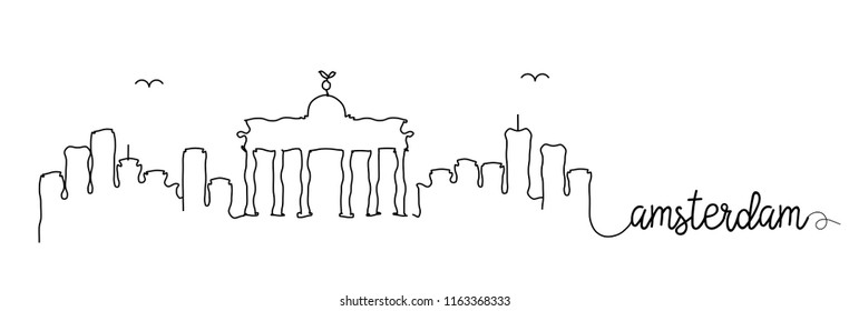 Berlin Skyline Signature Design