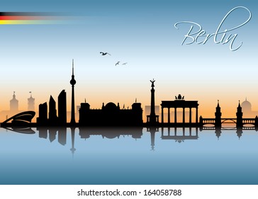 Berlin skyline - vector illustration