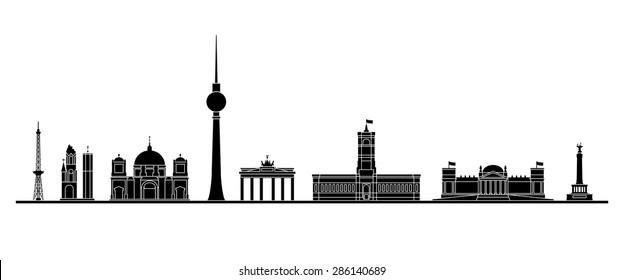 Berlin skyline - Vector Illustration