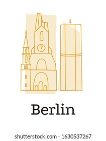 Berlin Souvenir. Gedächtniskirche In Cute Style