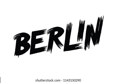 Berlin typography design vector, for t-shirt, poster and other uses