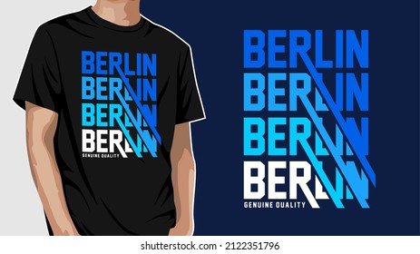 Berlin typography t-shirt design ready to print