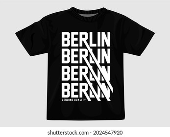 Berlin urban city tshirt design