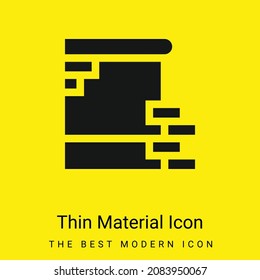 Berlin Wall Minimal Bright Yellow Material Icon