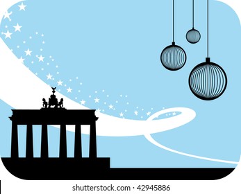 Berlin winter background