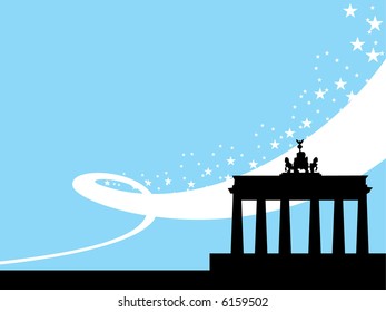 Berlin winter background