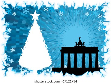 Berlin winter background