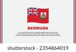 Bermuda Flag Abstract Background Design Template. Bermuda Independence Day Banner Social Media Vector Illustration. Bermuda Cartoon