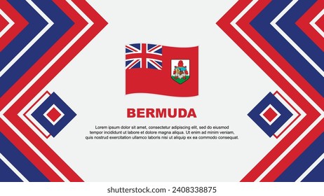 Bermuda Flag Abstract Background Design Template. Bermuda Independence Day Banner Wallpaper Vector Illustration. Bermuda Design