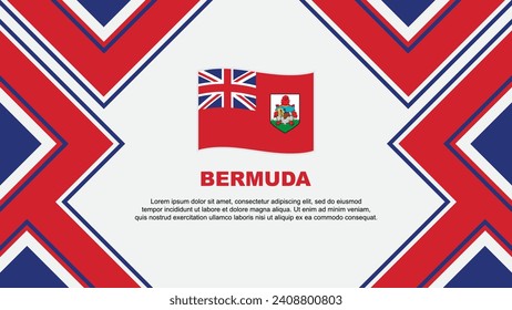 Bermuda Flag Abstract Background Design Template. Bermuda Independence Day Banner Wallpaper Vector Illustration. Bermuda Vector