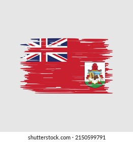 Bermuda Flag Brush. National Flag