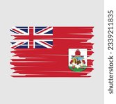Bermuda Flag Brush Vector Illustration