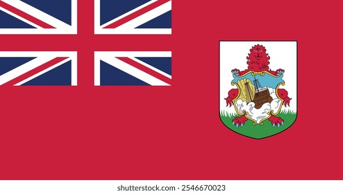 Bermuda Bandeira Ilustração Premium Qualidade Alta Resolução 300DPI