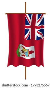 Bermuda flag image vector. EPS.file