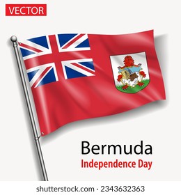 Bermuda flag national independence day vector flags in America 