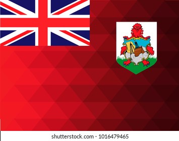 Bermuda Flag vector illustration.Bermuda Flag. National Flag of Bermuda.