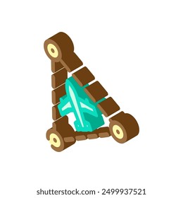 the bermuda triangle unsolved mystery isometric icon vector. the bermuda triangle unsolved mystery sign. isolated symbol illustration
