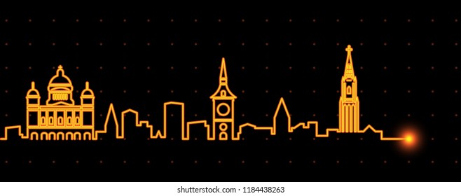 Bern Light Streak Skyline