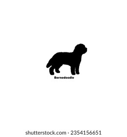 Bernedoodle dog silhouette dog breeds Animal Pet