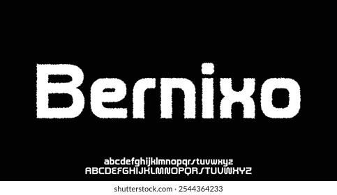 Bernixo, Abstract modern urban alphabet fonts. Typography sport, technology, fashion, digital, future creative logo font.
