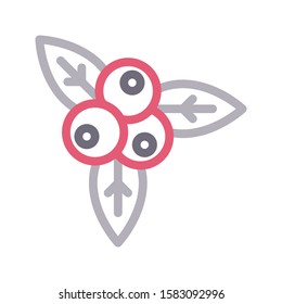 berriers vector  color line icon