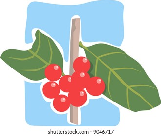 berries with branch	