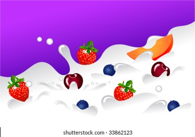 Berries and cream