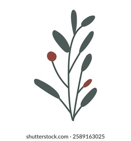 Berries. Cute illustration, vector, color, simple. Cartoon, flat. Isolated on white background
