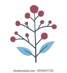 Berries. Cute illustration, vector, color, simple. Cartoon, flat. Isolated on white background
