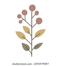 Berries. Cute illustration, vector, color, simple. Cartoon, flat. Isolated on white background