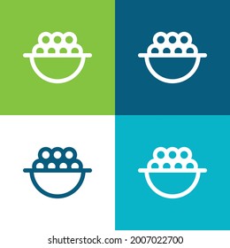 Berries Flat four color minimal icon set