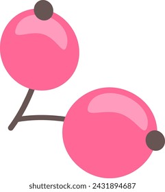 Berries Fruit Icon Vector Illustration