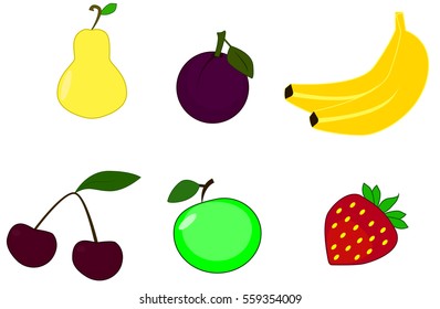berries and fruit set
