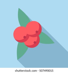 Berries icon. Flat illustration of berries vector icon for web
