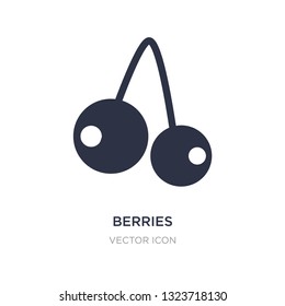 berries icon on white background. Simple element illustration from Thanksgiving concept. berries sign icon symbol design.